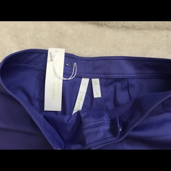 Debra Deroo purple pants, sz M, NWT $132.00 - Picture 4 of 8
